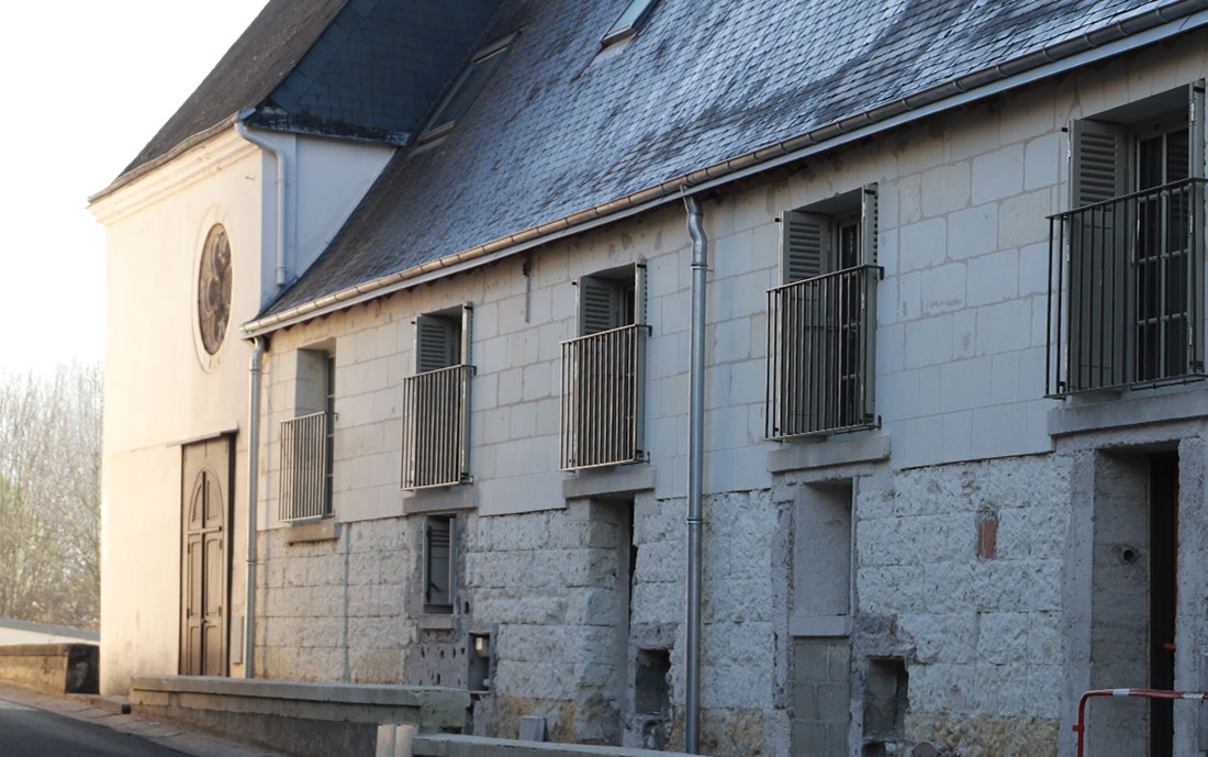 Bâtiment en cours de réhabilitation