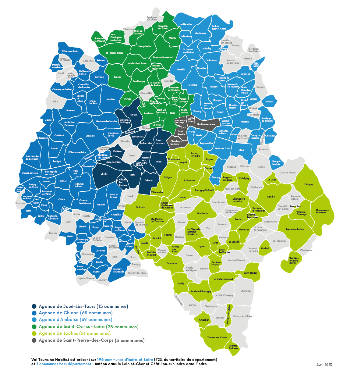 Notre implantation en Indre-et-Loire