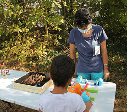 Des jeux pour les enfants des locataires 