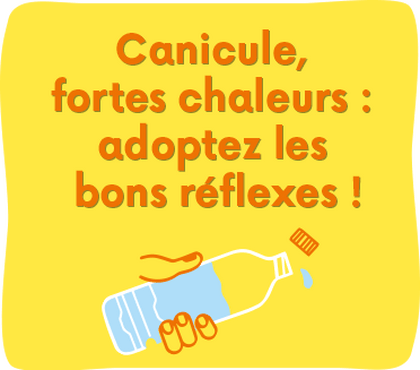 Canicule, fortes chaleurs : adoptez les bons réflexes !